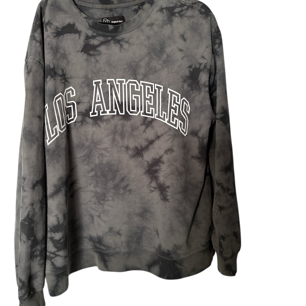 ORIGINAL USE - Gray Tie-Dye Los Angeles Sweatshirt